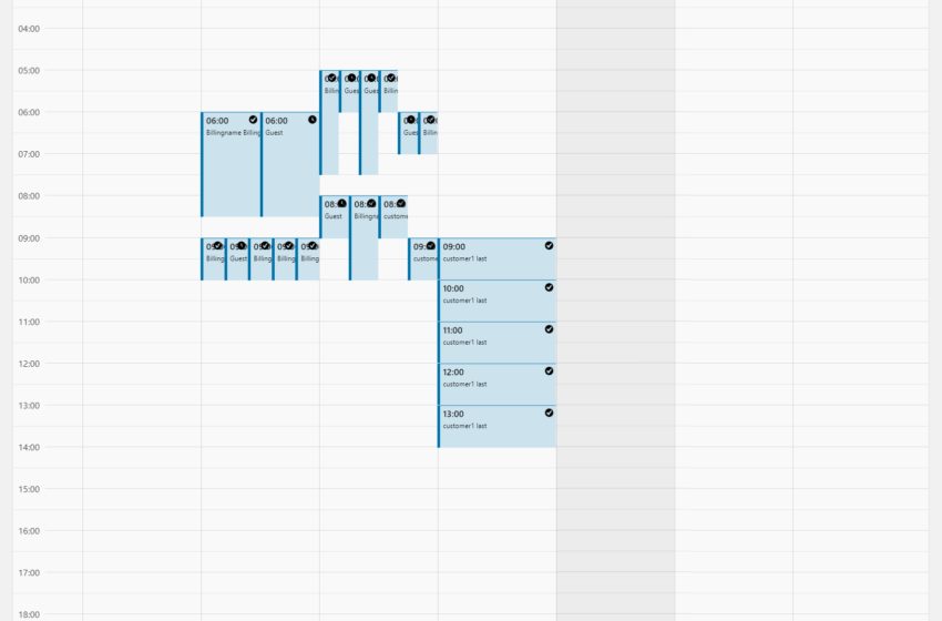  Appointments 3.4 – Week Calendar View