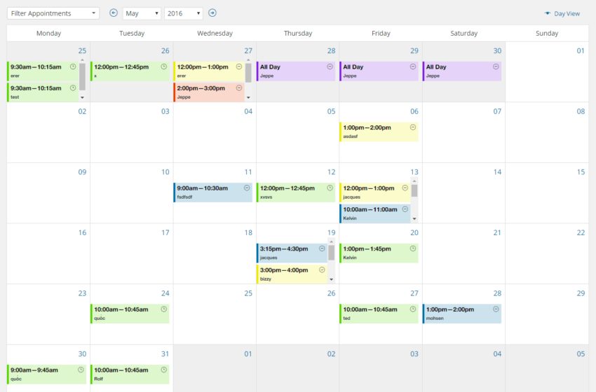  Admin Calendar for Appointments Closely Improved