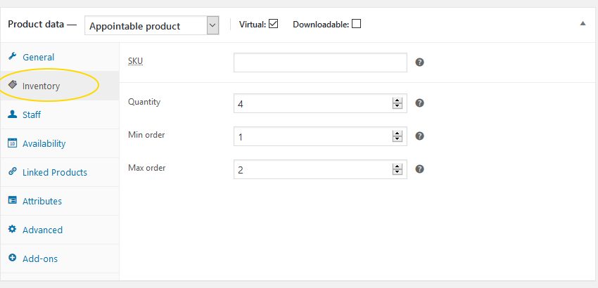  WooCommerce Stock administration for Appointments